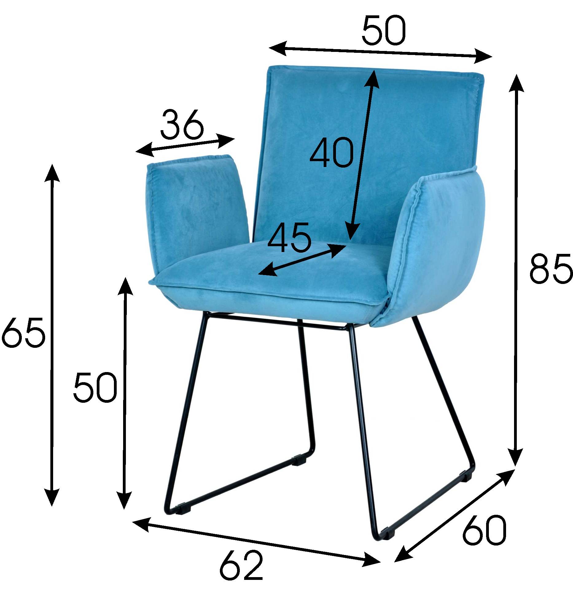 Polsterstuhl STELLAVIS 4 mit Armlehnen