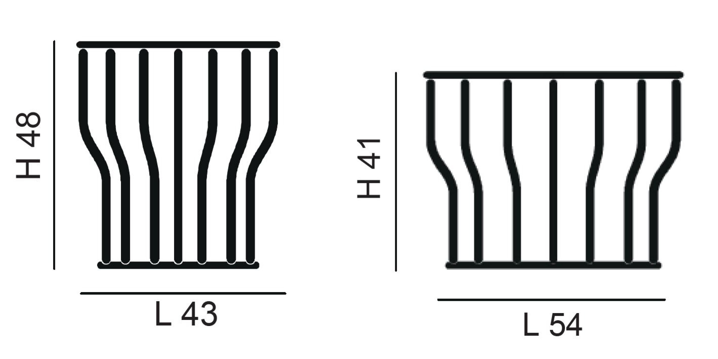 Beistelltisch Cosse - 41cm hoch 